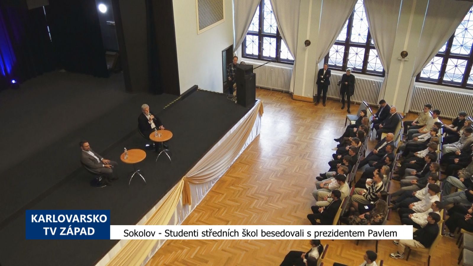 Studenti středních škol besedovali s prezidentem Pavlem (TV Západ)