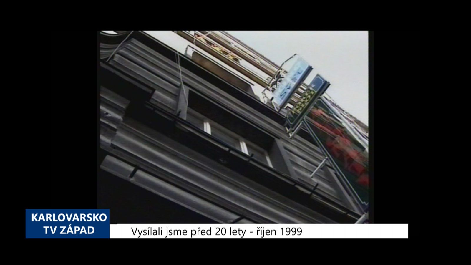 1999 – Cheb: Město chce obnovit provoz kina Svět (TV Západ)