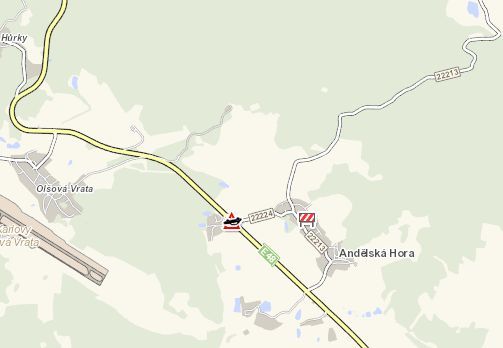 Andělská Hora: Střet dvou vozidel