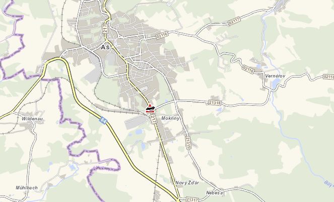 obrázek: Aš: Pozor! Nehoda se zraněním