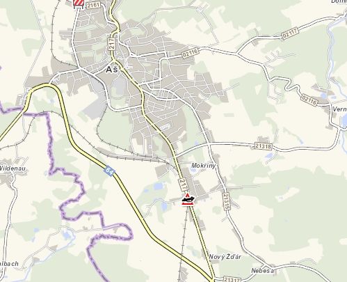 obrázek: Aš: Střet tří vozidel