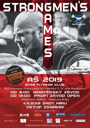 obrázek: Aš: V sobotu se ve městě uskuteční Strongmen´s Games 2019