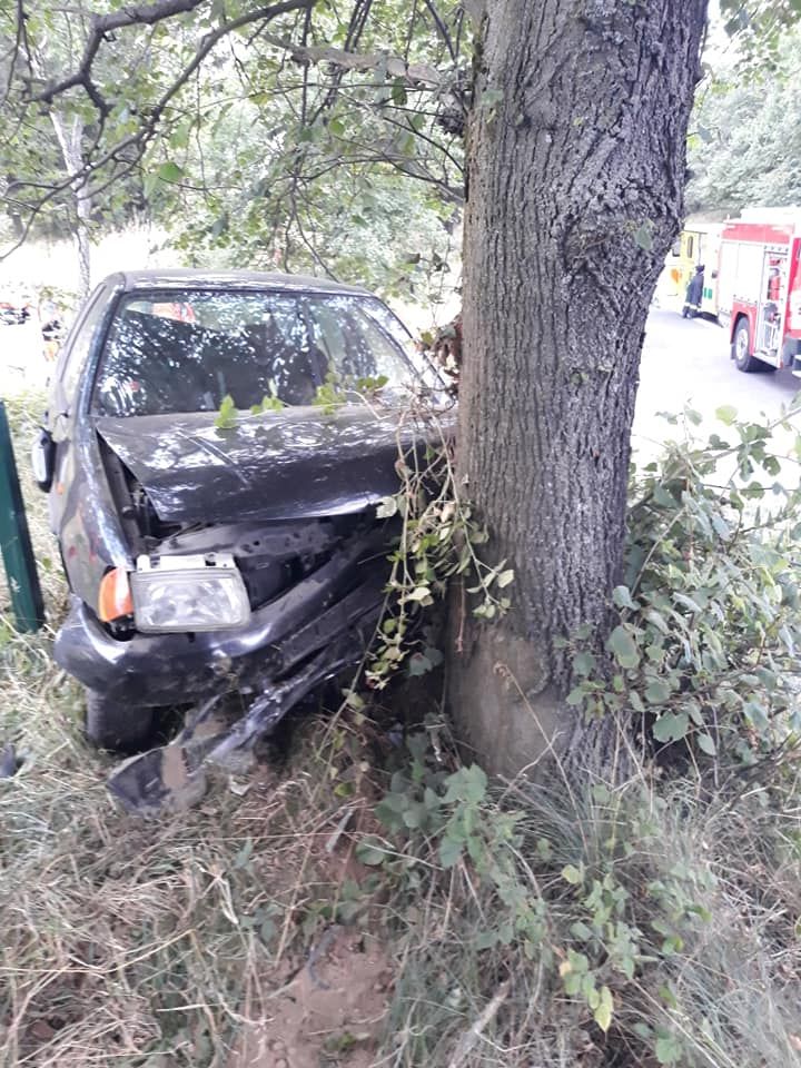 obrázek: Bochov: Osobní vozidlo narazilo do stromu