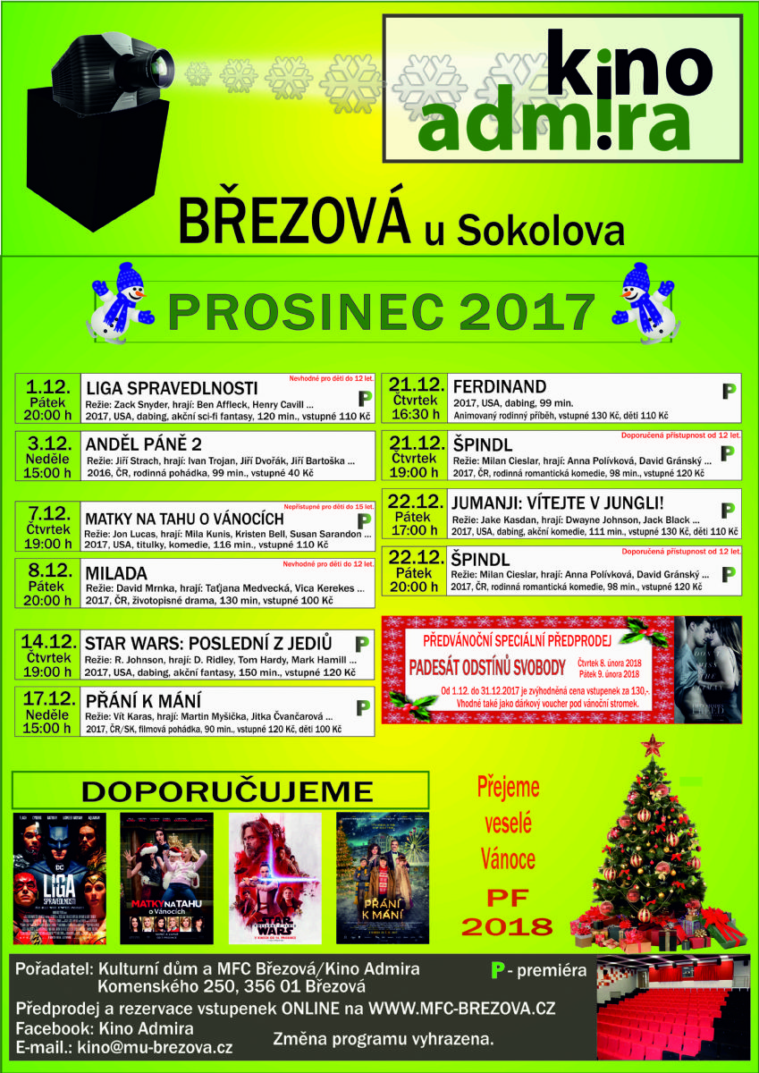 Březová: Prosincový program kulturního domu