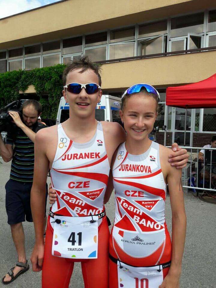 Brno, Karlovarský kraj: První zlaté medaile získali na olympiádě dětí a mládeže Heidi Juránková a Lukáš Juránek