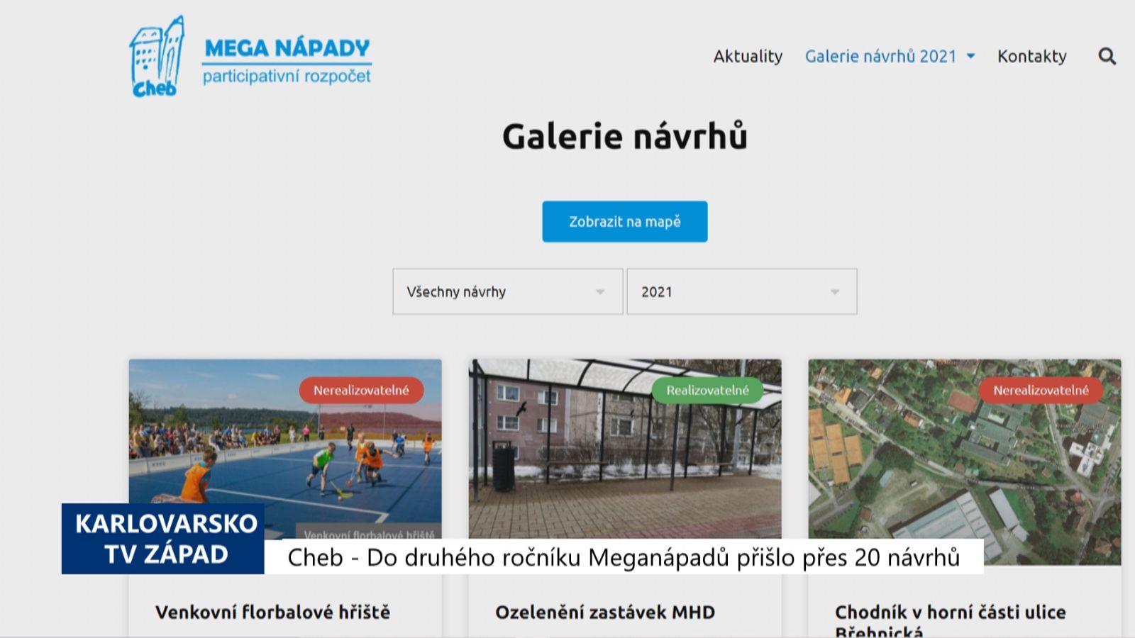 Cheb: Do 2. ročníku Meganápadů přišlo přes dvacet návrhů (TV Západ)