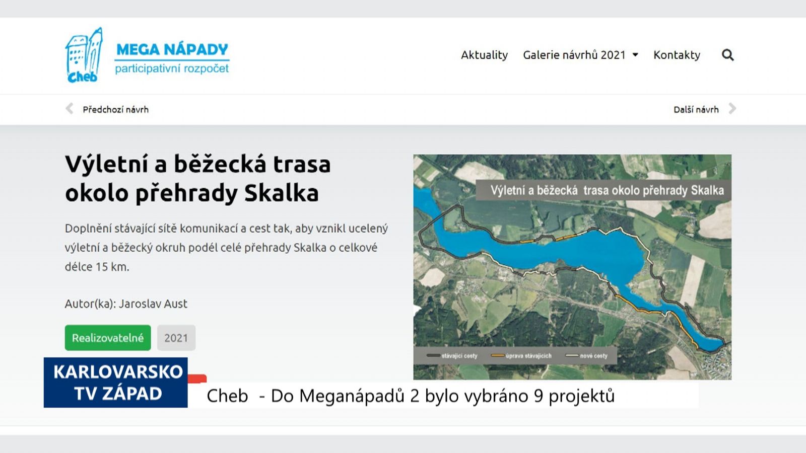 Cheb: Do Meganápadů 2 bylo vybráno 9 projektů (TV Západ)