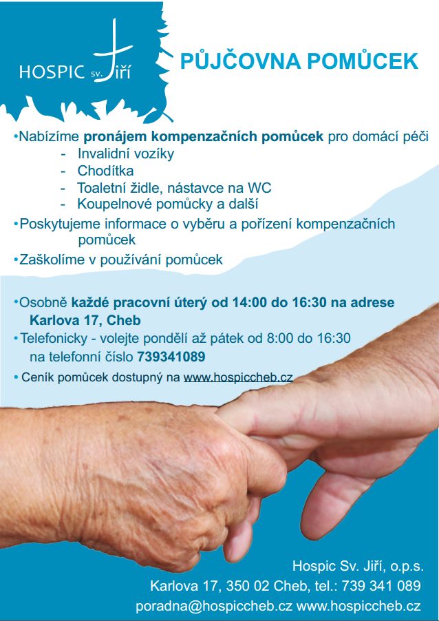 Cheb: Hospic sv. Jiří na začátku října otevře půjčovnu pomůcek