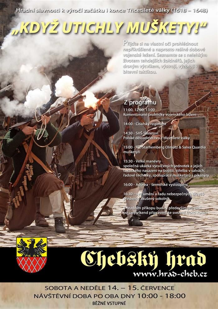Cheb: Hradní slavnosti k výročí začátku i konce Třicetileté války