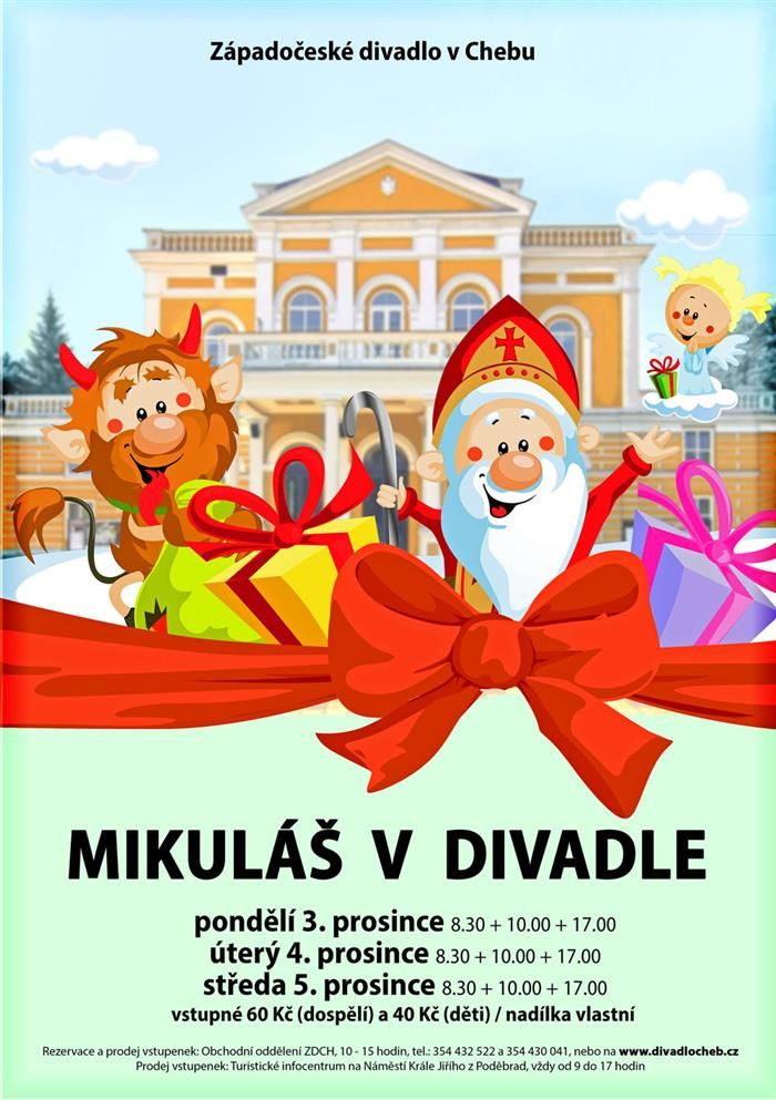Cheb: I letos přiletí do divadla Mikuláš a jeho družina