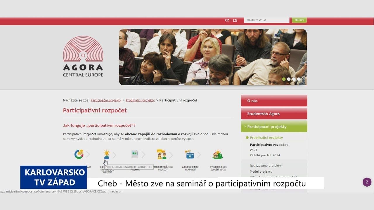 Cheb: Město zve na seminář o participativním rozpočtu (TV Západ)