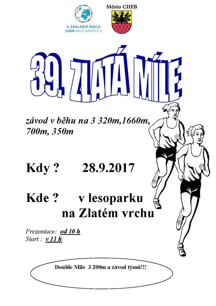 obrázek: Cheb: Na Zlatém vrchu se poběží Zlatá míle