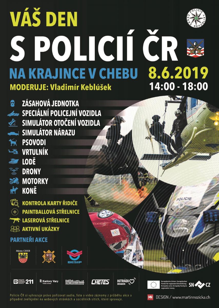 Cheb: Pozvánka na Den s Policií ČR