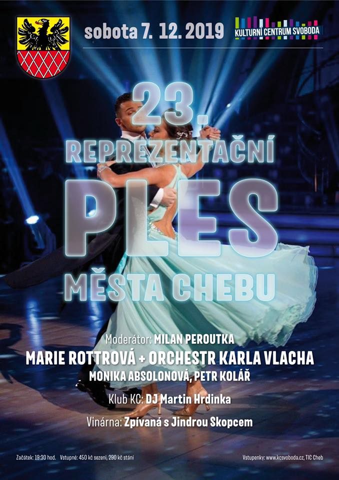 Cheb: Reprezentační ples města se bude konat již po třiadvacáté 