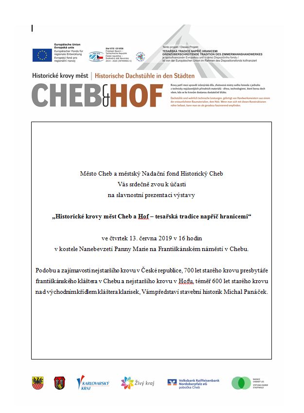 Cheb: Slavnostní prezentace výstavy