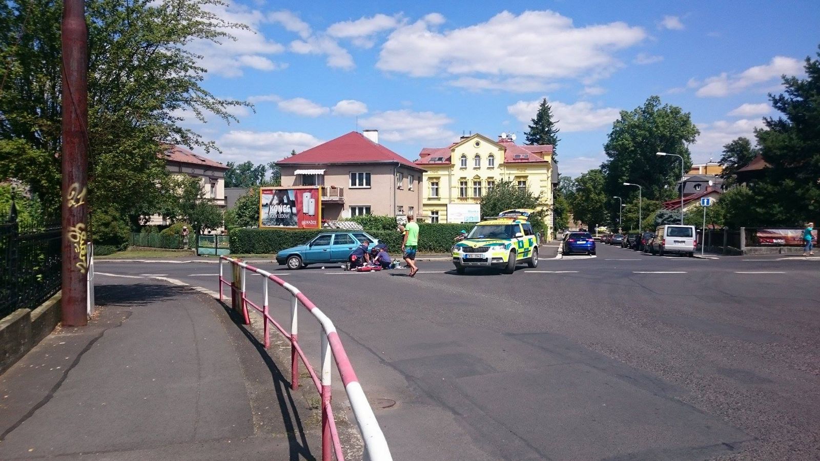 Cheb: Starší řidič osobního vozidla nejspíše zkolaboval