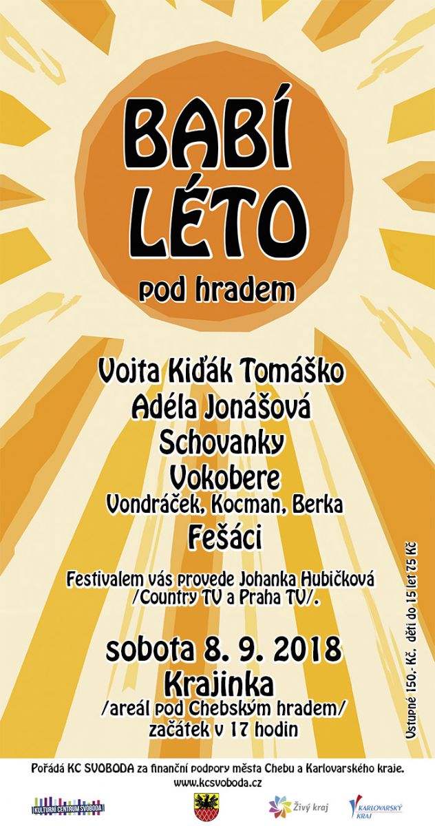 Cheb: V září se bude konat na Krajince festival Babí léto 