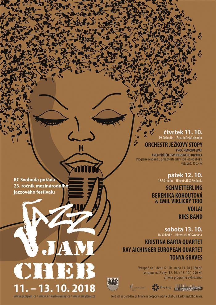 Cheb: Ve městě se uskuteční 23. ročník festivalu Jazz Jam 2018