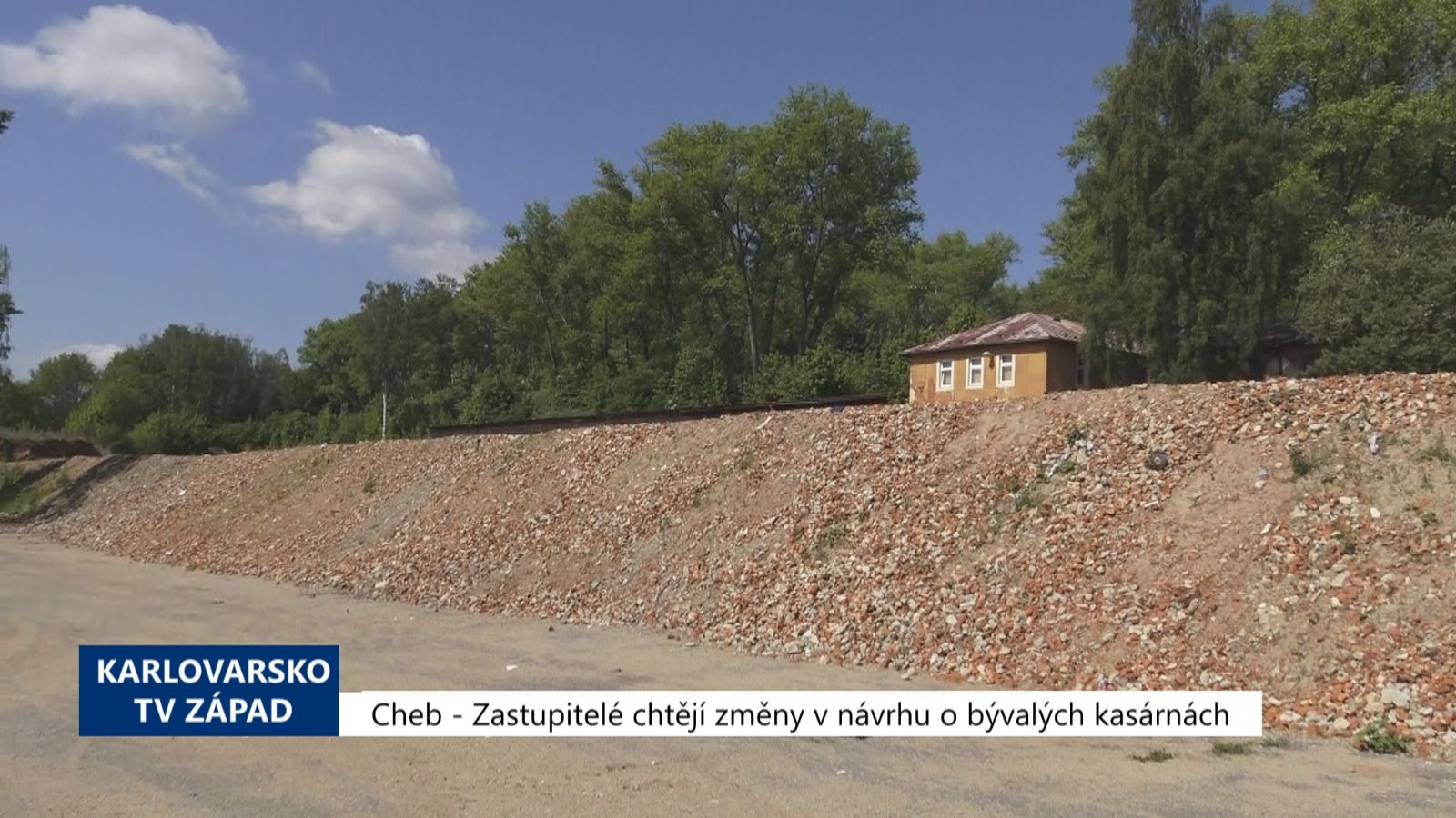 Cheb: Zastupitelé chtějí změny v návrhu o bývalých kasárnách (TV Západ)