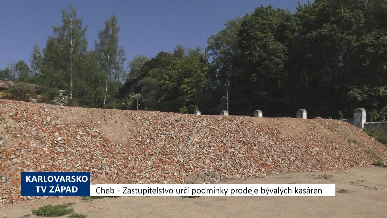Cheb: Zastupitelstvo určí podmínky prodeje bývalých kasáren (TV Západ)