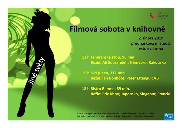 Cheb: Zítra bude v knihovně Filmová sobota