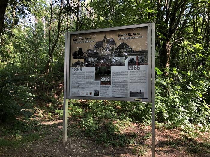 Chebsko: O osudu kostela sv. Anny vypráví nová informační tabule