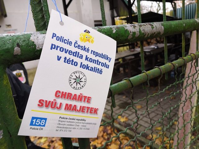 Chebsko: Policisté kontrolovali chatové oblasti
