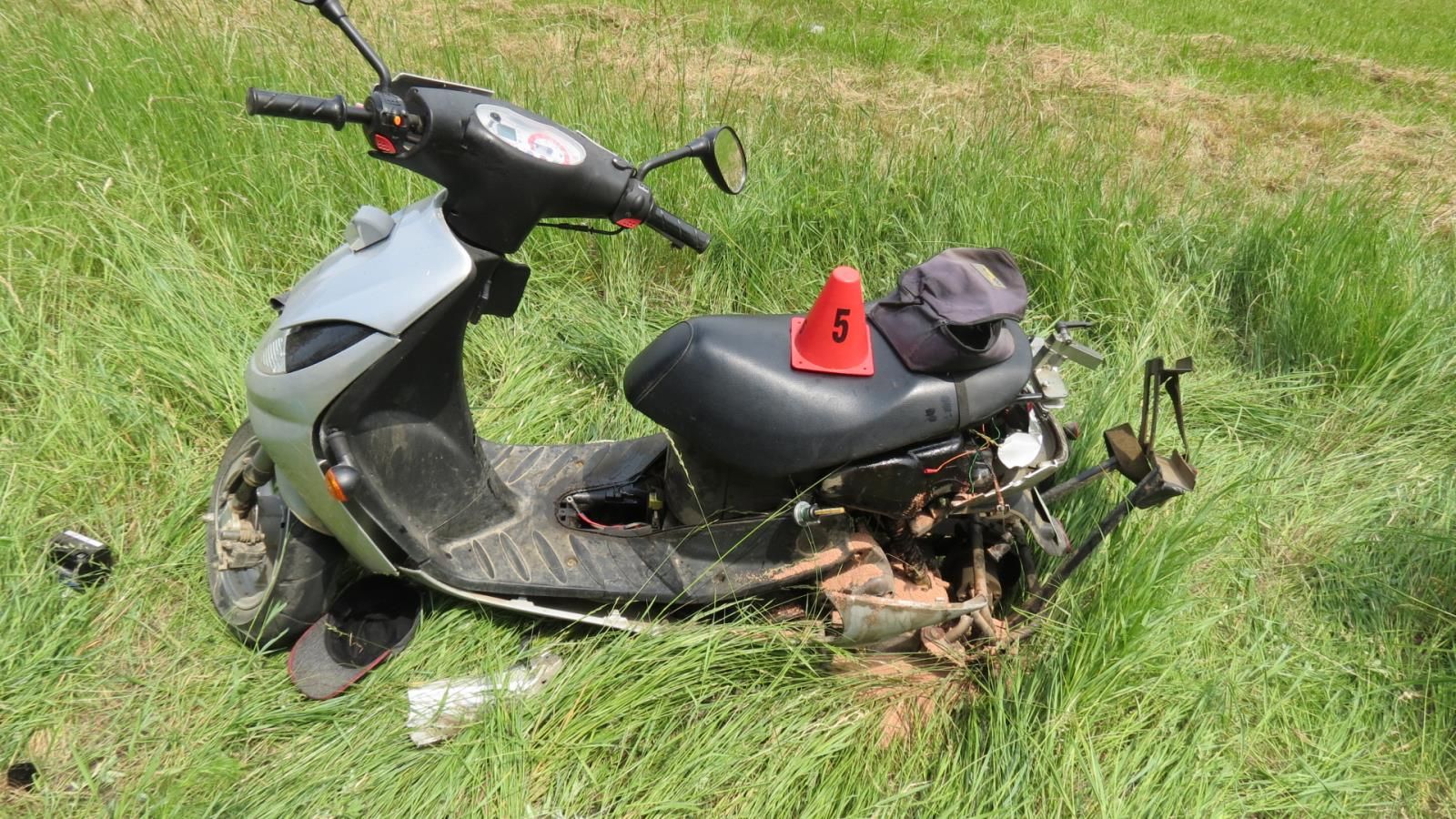 obrázek: Chebsko:  Řidič motocyklu byl letecky transportován do nemocnice