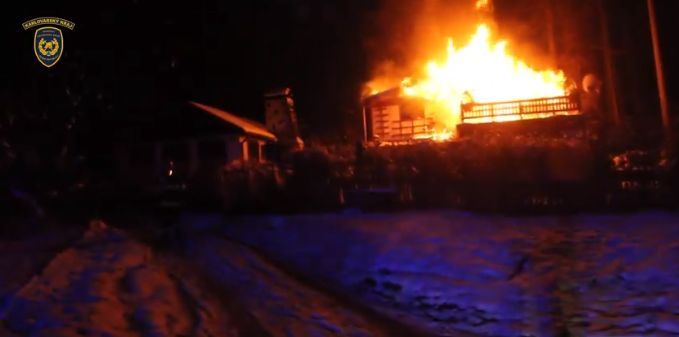 Děpoltovice: Požár rekreační chaty