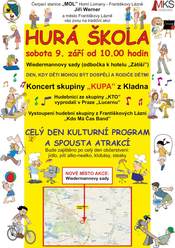 Františkovy Lázně: Město zve na akci Hurá škola