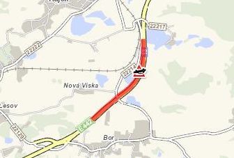 Hájek: Střet osobního vozidla s autobusem