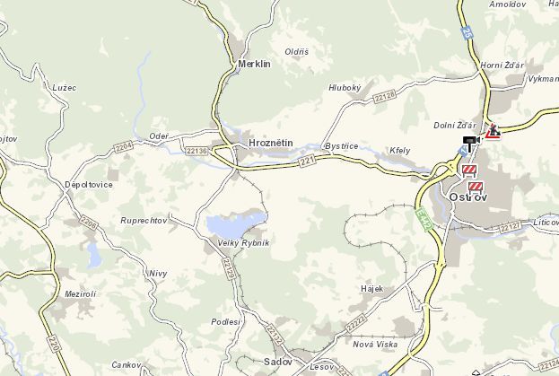 Hroznětín: Pozor! Obchvat je z uzavřen z důvodu nehody