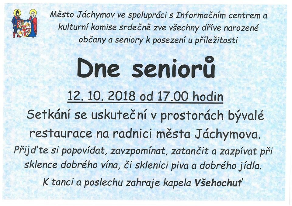 obrázek: Jáchymov: V pátek ve městě oslaví Den seniorů