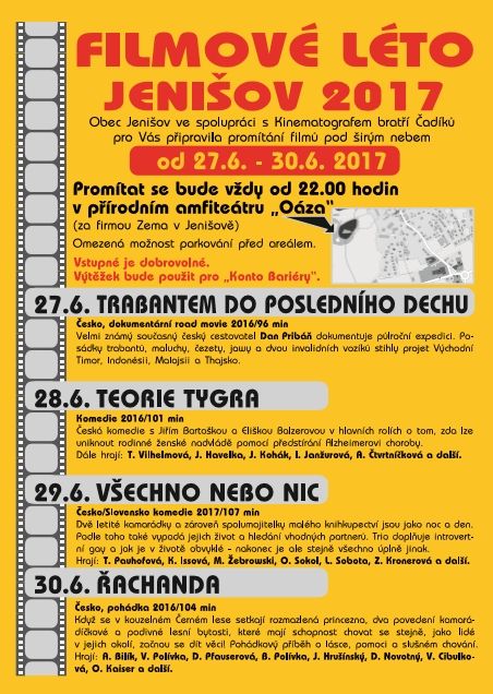 Jenišov: Filmové léto 2017