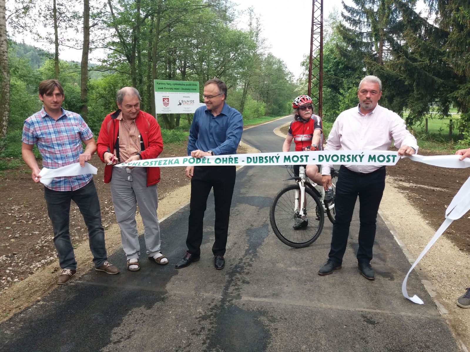 obrázek: Karlovy Vary: Byl otevřen dlouho očekávaný úsek cyklostezky