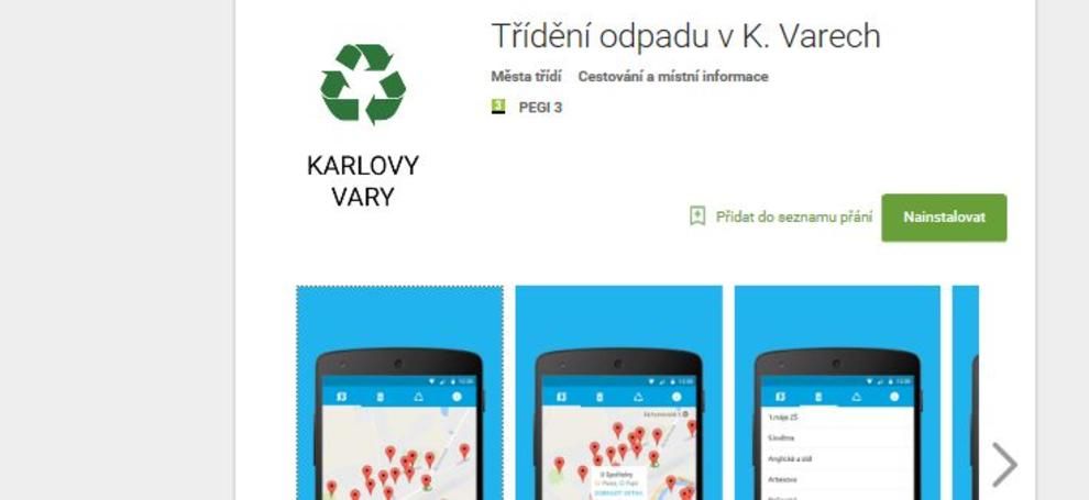 obrázek: Karlovy Vary: Aplikace k třídění odpadu