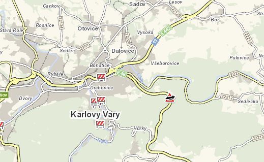 obrázek: Karlovy Vary: Osobní vozidlo narazilo do svodidel