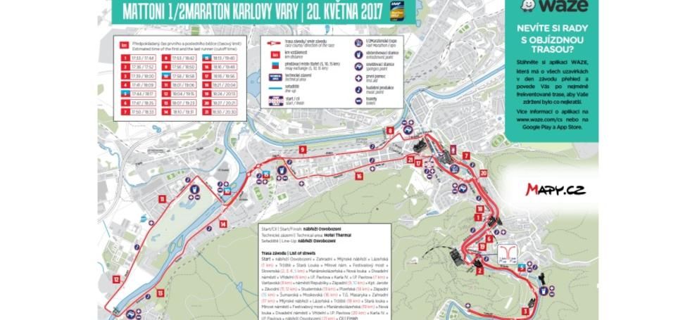 obrázek: Karlovy Vary: Pro řidiče jubilejní 5. ročník půlmaratonu znamená hlavně dopravní omezení