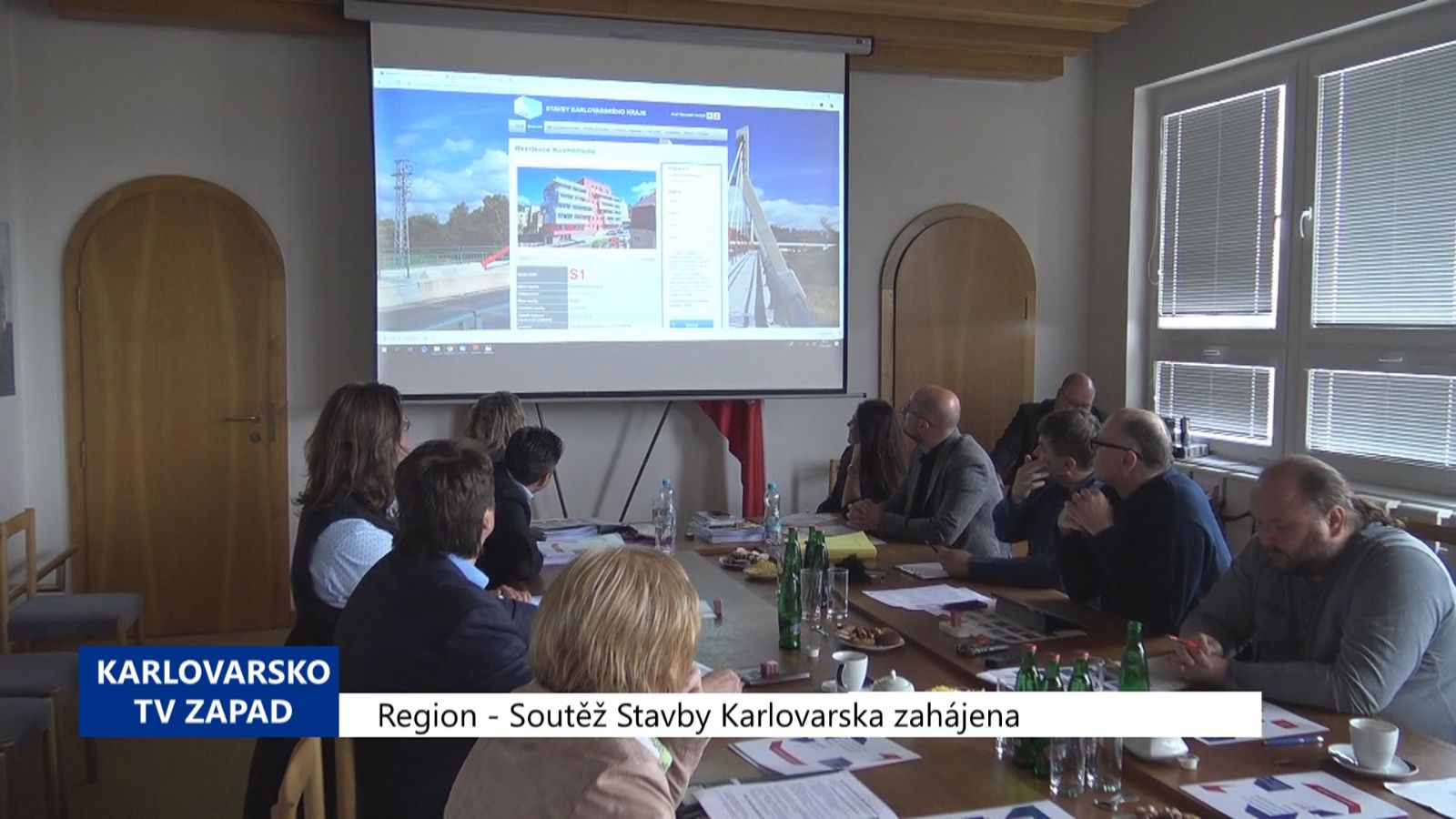 Karlovy Vary: Soutěž Stavby Karlovarska zahájena (TV Západ)