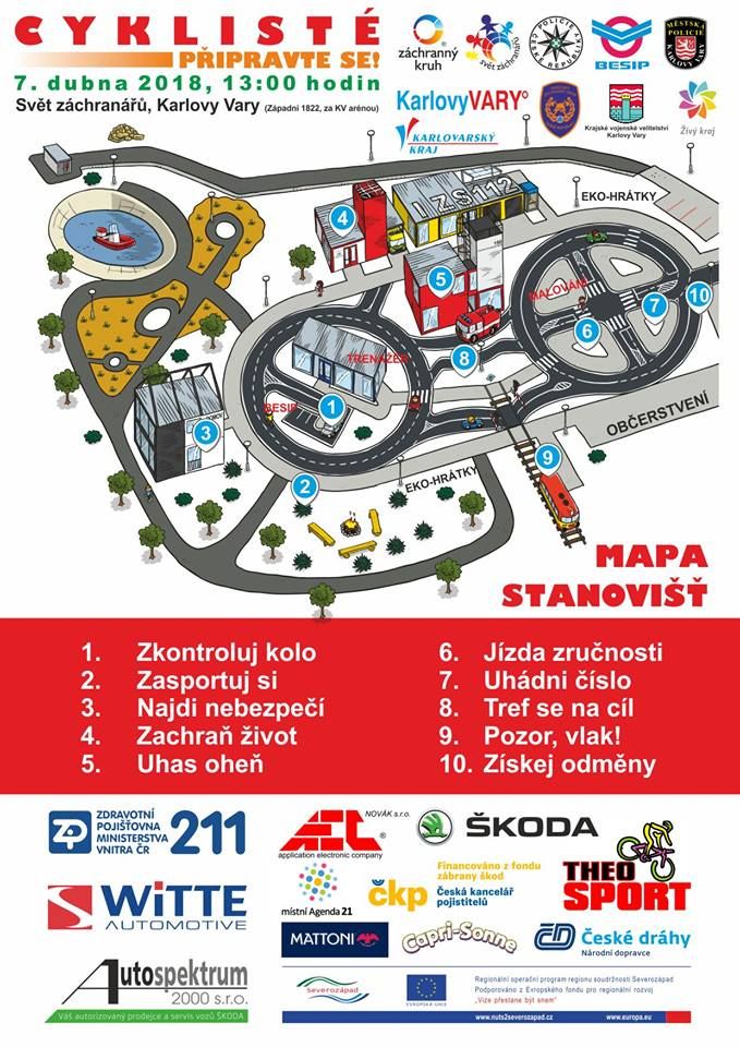 Karlovy Vary: Zítra se koná akce Cyklisté, připravte se!