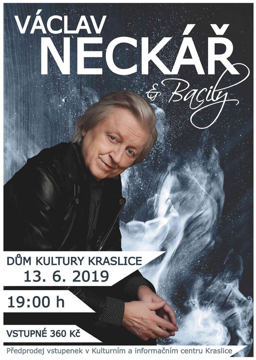 Kraslice: Ve městě vystoupí Václav Neckář