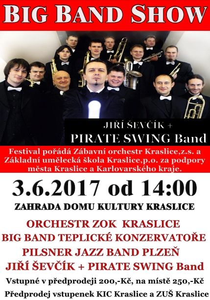 obrázek: Kraslice: Na zahradě městského domu kultury se koná big band show