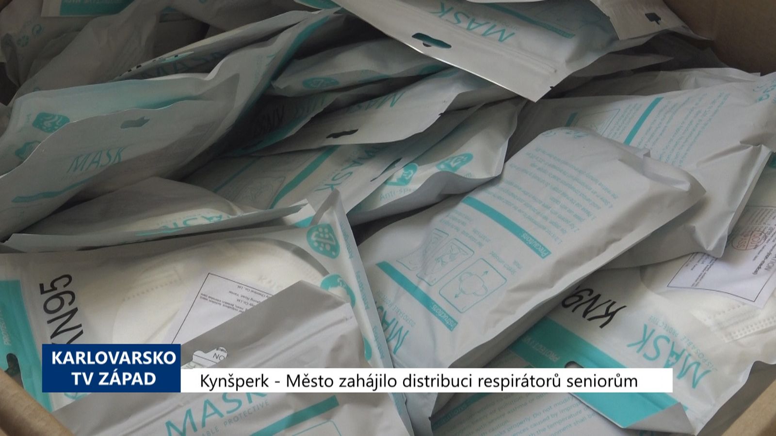 Kynšperk: Město zahájilo distribuci respirátorů FFP2 seniorům (TV Západ)
