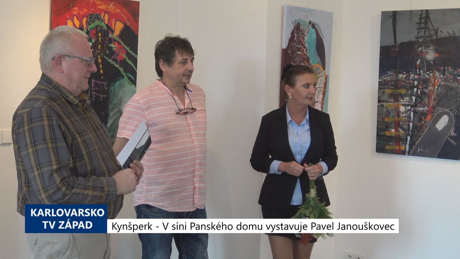 Kynšperk: V síni Panského domu vystavuje Pavel Janouškovec (TV Západ)