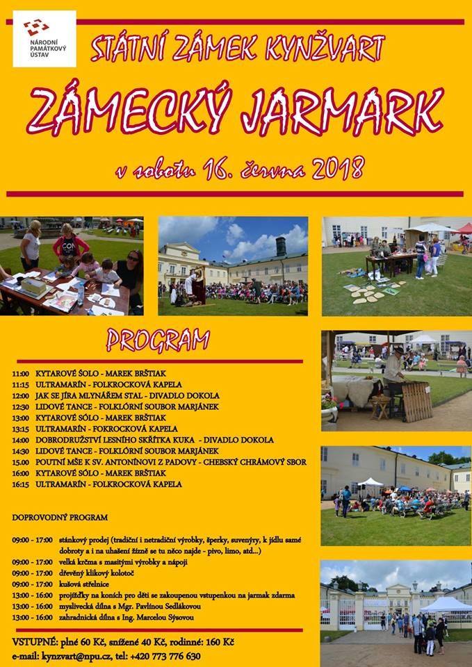 Lázně Kynžvart: Na zámku se bude konat jarmark