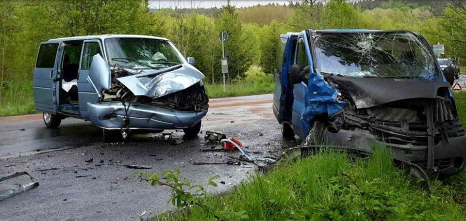 Lázně Kynžvart: Střet dvou dodávek