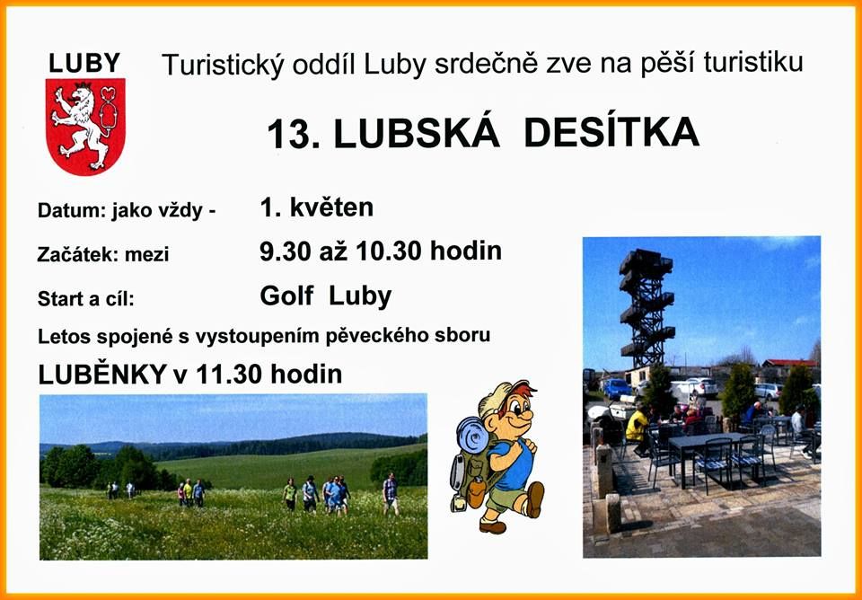 Luby: Na zítřejší tradiční turistické akci vystoupí Luběnky