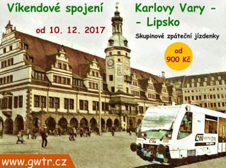 Na vánoční trhy do Lipska? Pohodlně vlakem přímo z Varů 
