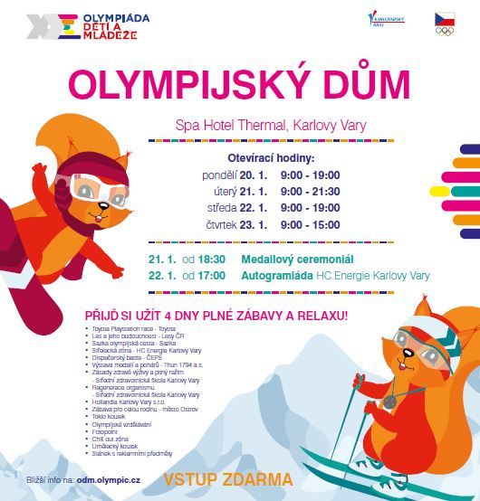 Olympijský dům v Thermalu nabídne návštěvníkům spoustu zábavy