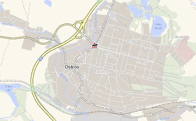 obrázek: Ostrov: Střet dvou vozidel